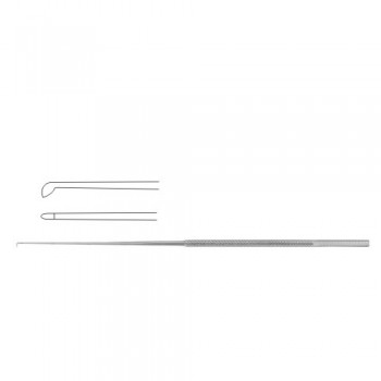 Rhoton Micro Curette Angled 45° Stainless Steel, 18.5 cm - 7 1/4" Tip Size 1.0 x 2.0 mm